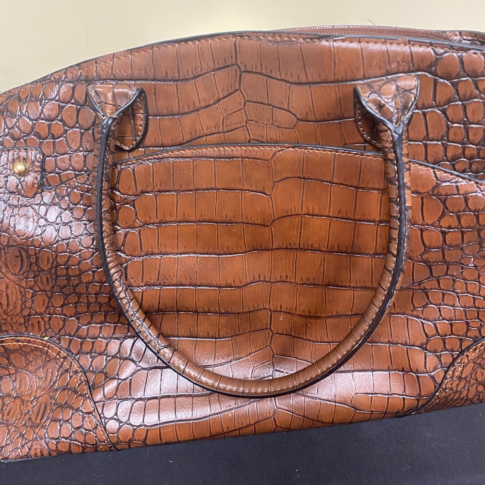 Brown leather purse